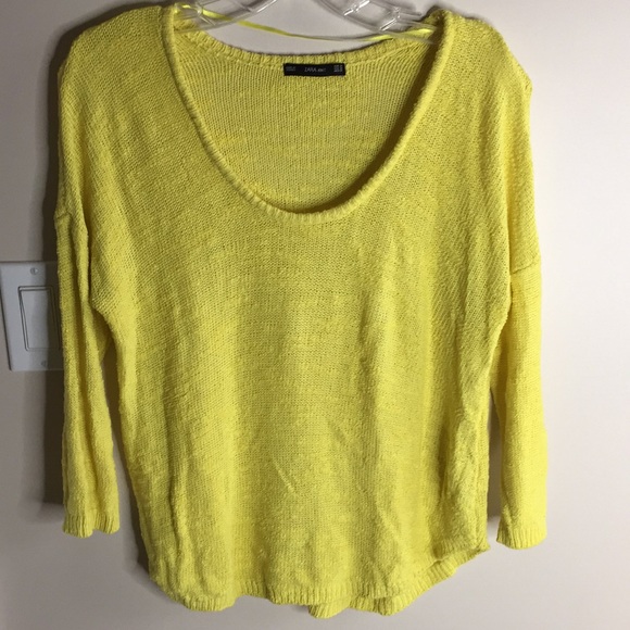 Zara Sweaters Zara Neon Knitted Sweater Poshmark